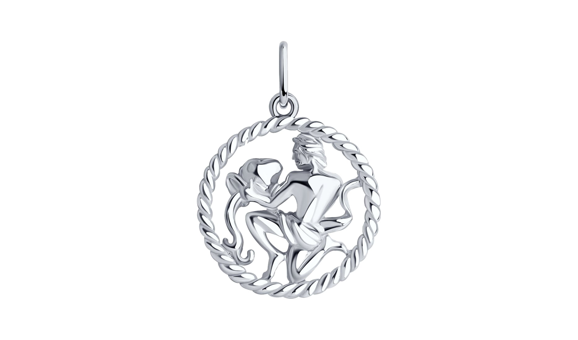 Медальон серебряный Sokolov «Знак зодиака Водолей»