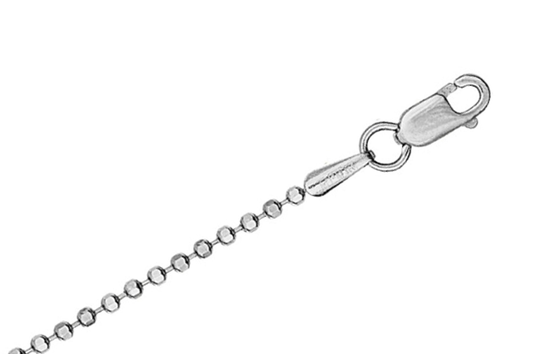 Цепь серебряная Krastsvetmet, плетение Шариковое цепь для очков серебряная krastsvetmet с жемчугом плетение фигаро 1 1