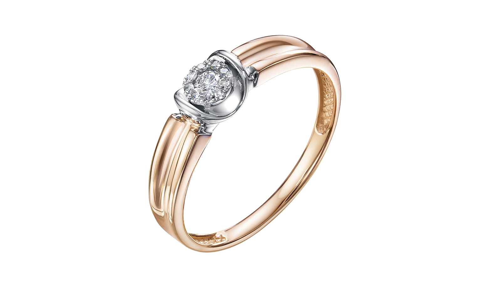 Кольцо золотое RoseGrace с бриллиантами