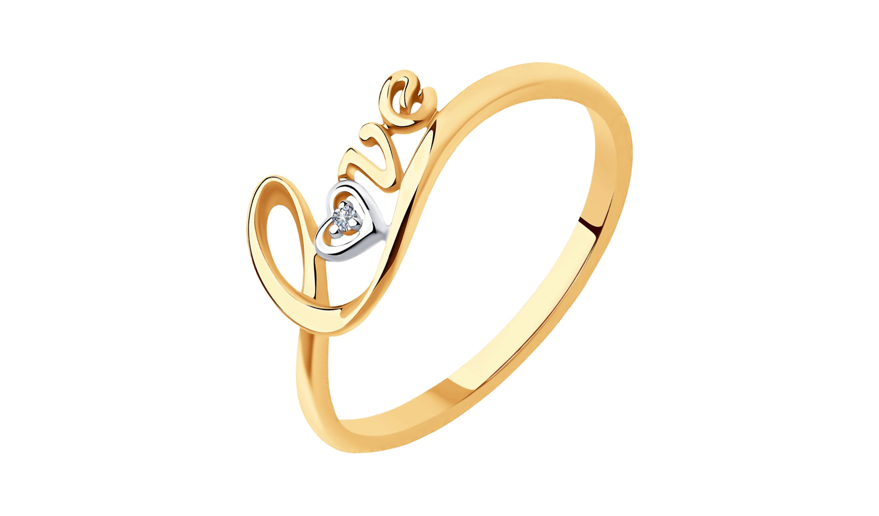 Золотое кольцо SOKOLOV 1011736 С бриллиантом. Золотое кольцо SOKOLOV 1011512 С бриллиантом. Золотое кольцо фото вид спереди на белом фоне. Act of Love SOKOLOV. Качество золота соколов