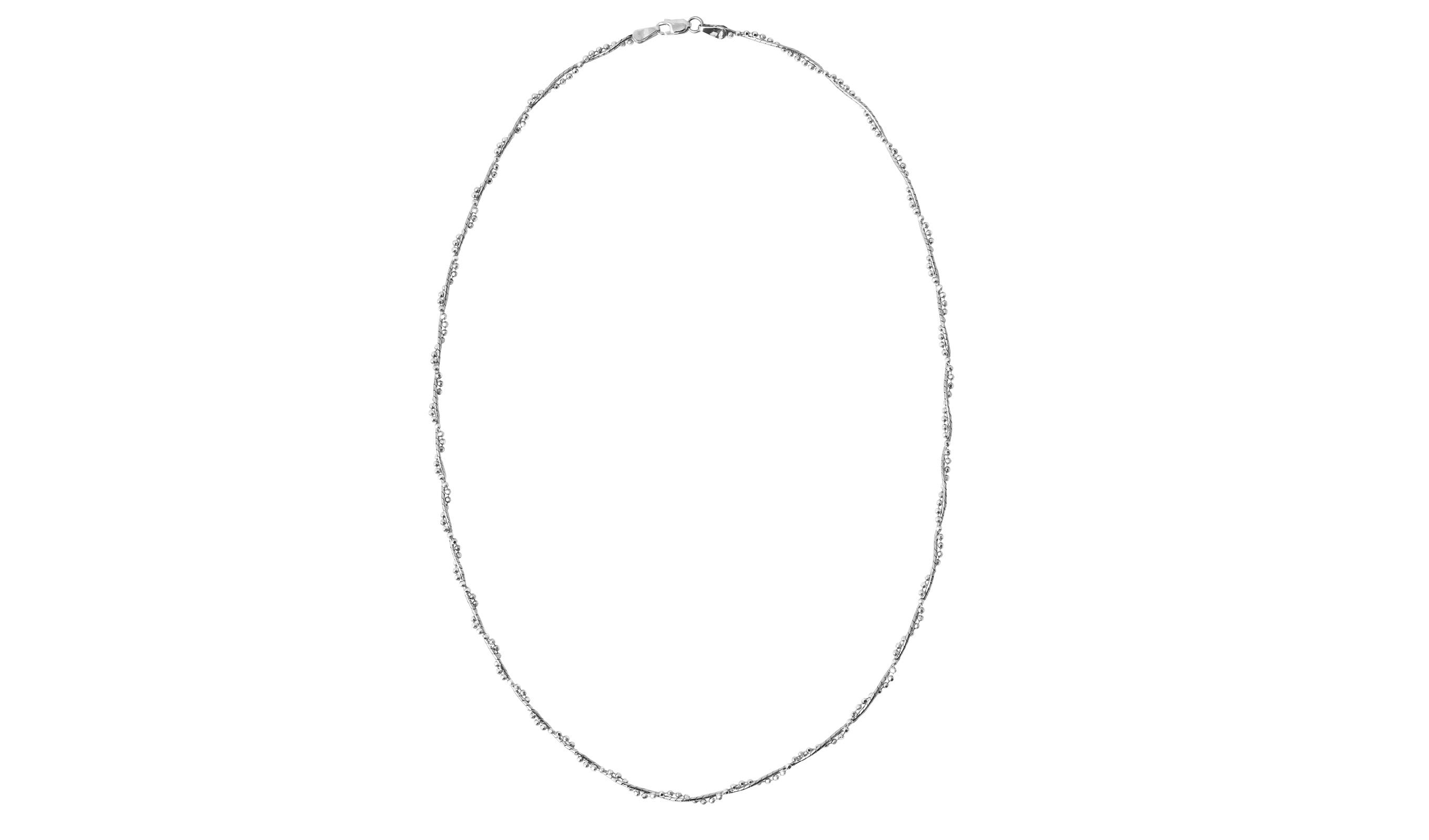 Колье серебряное Krastsvetmet «Перлина + Гурмета» колье галстук серебряное двухрядное ролло с пластинами krastsvetmet