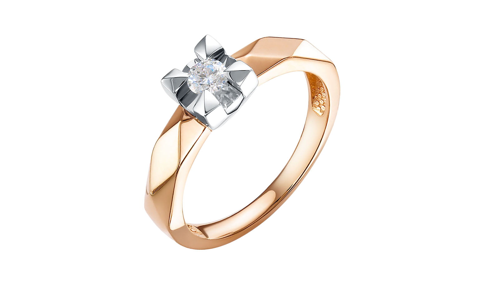 Кольцо золотое RoseGrace с бриллиантом
