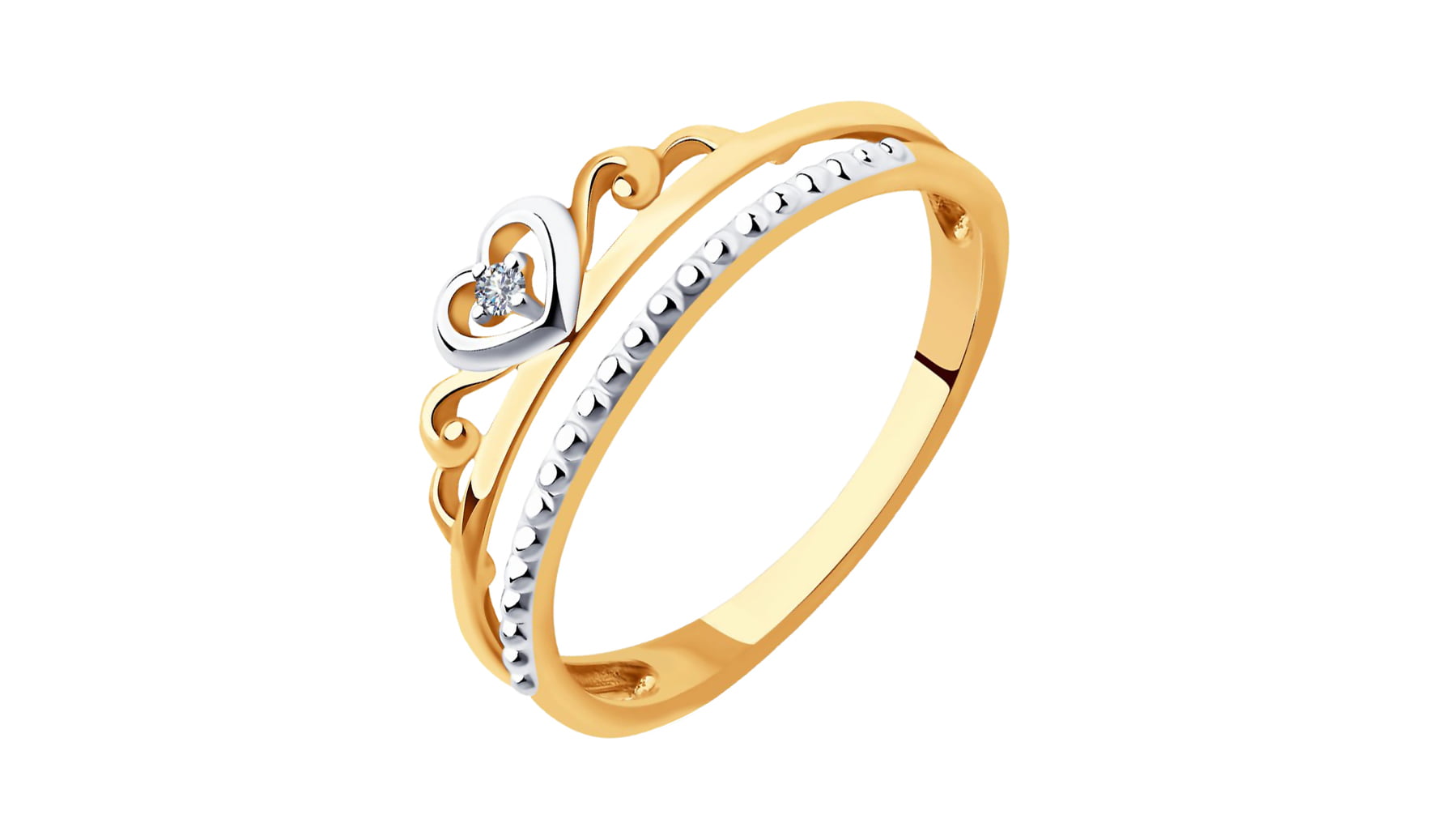 Кольцо золотое Sokolov с бриллиантом