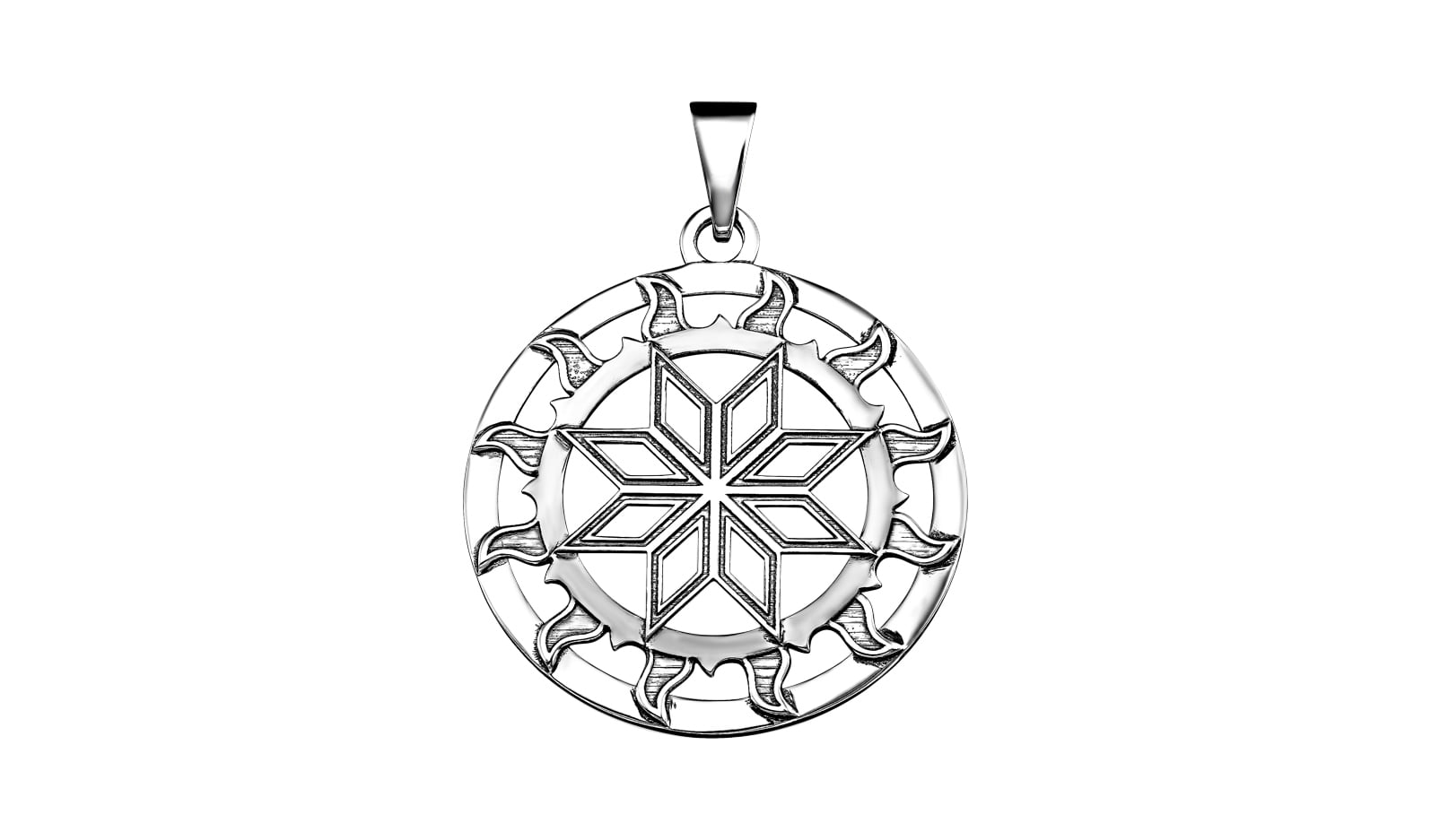 Медальон серебряный EFREMOV «Оберег Алатырь»
