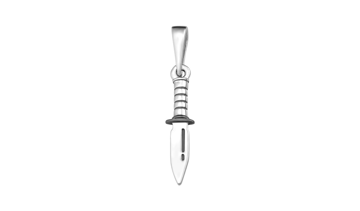 Подвеска серебряная EFREMOV «Нож-Кунай»