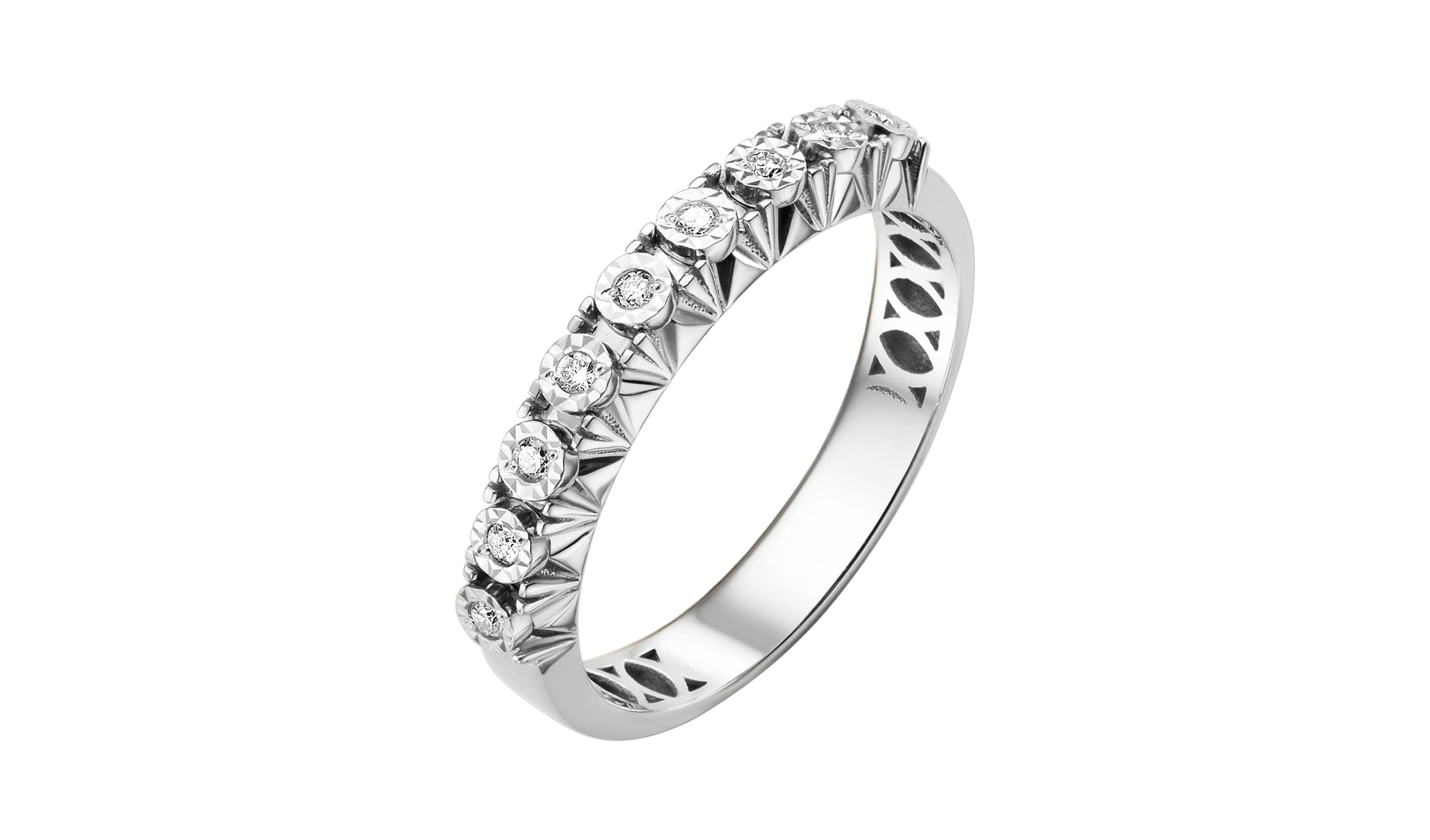 Кольцо серебряное Ювелирные традиции с бриллиантами