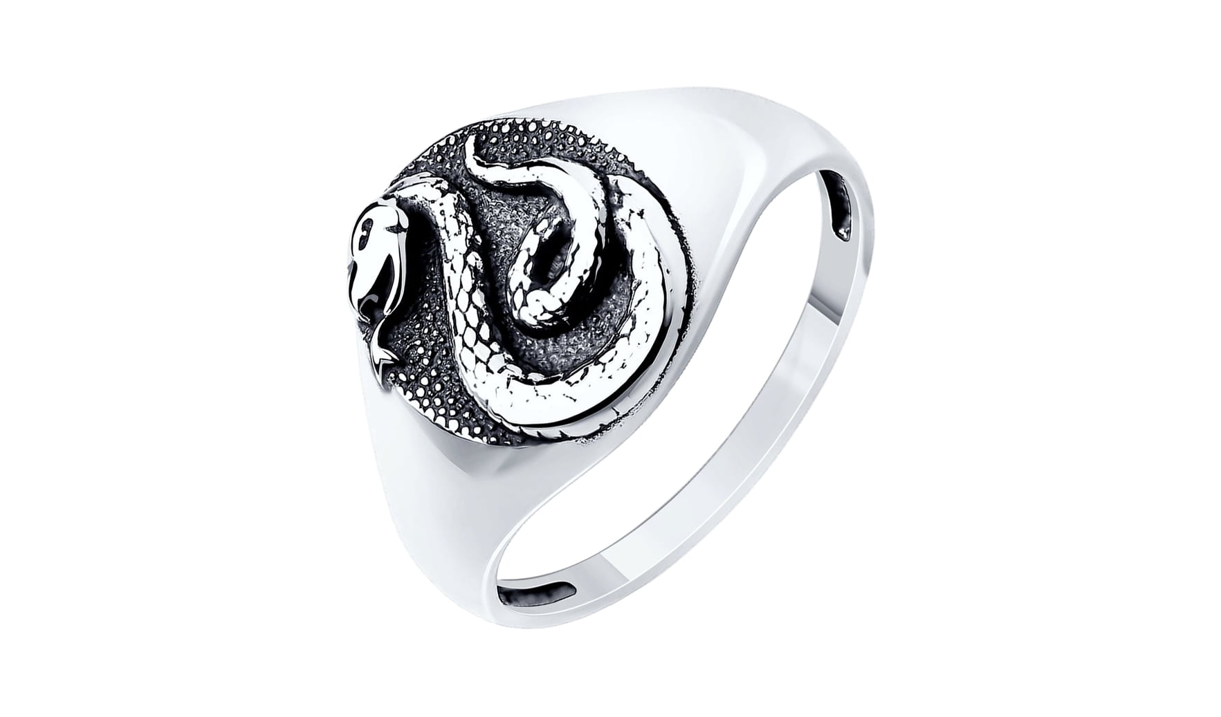 Кольцо серебряное Sokolov «Змейка»