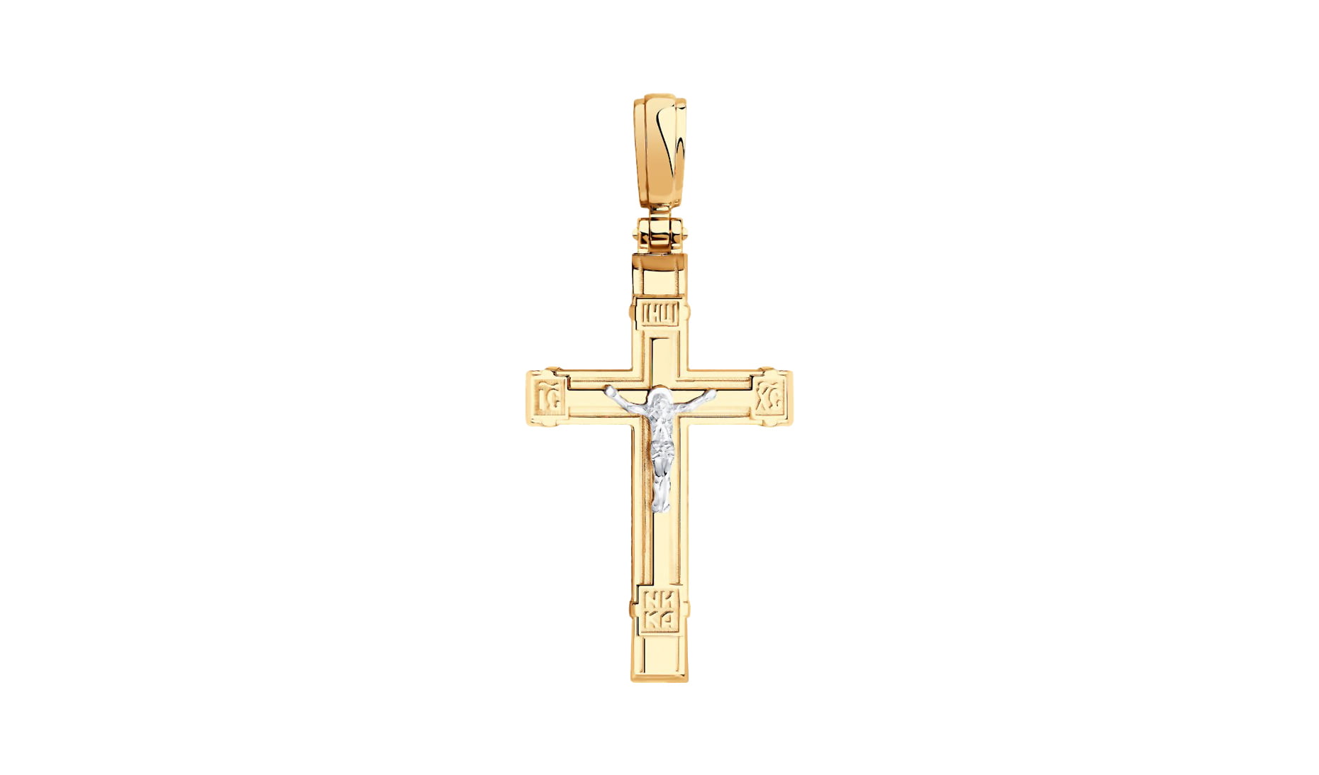 Крест золотой Sokolov