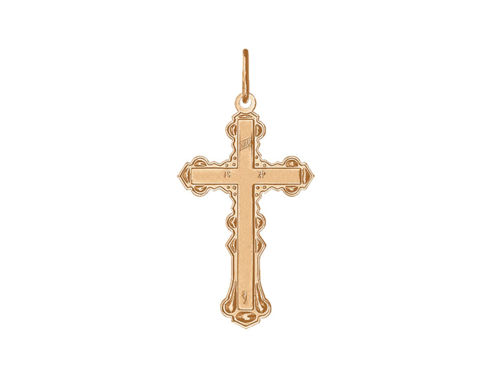 Крестик нательный №2, золотой. SOKOLOV католический нательный крестик 93120034. Ц5110-330 крест Империал. Православный крест.