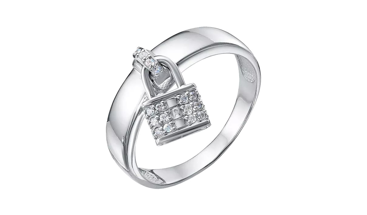 Кольцо серебряное Delta «Замок» с фианитами кольцо религиозное серебряное delta