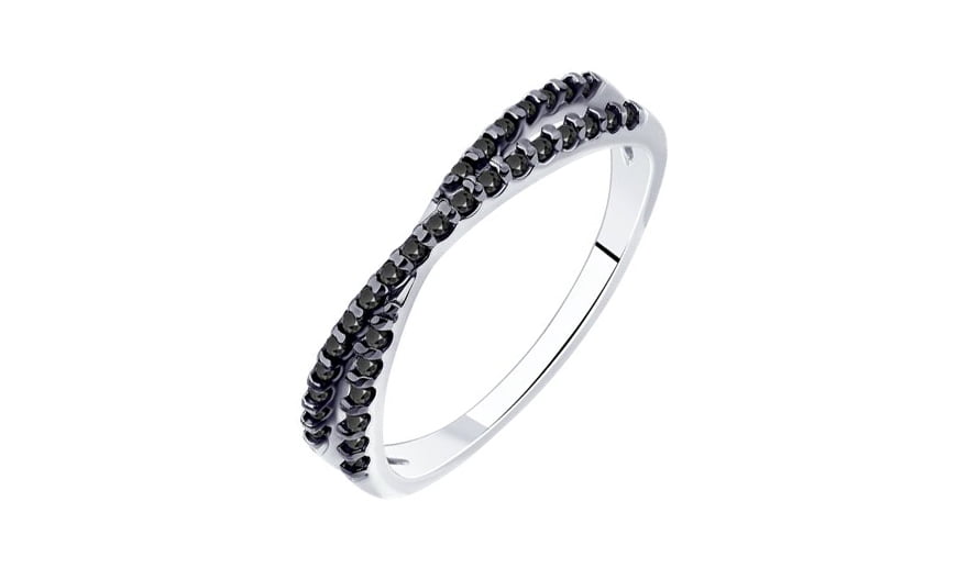 Кольцо серебряное Diamant с фианитами кольцо обручальное серебряное diamant
